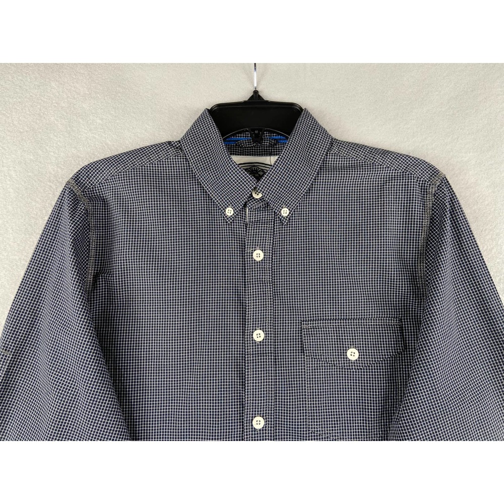 Express Men's Small Shirt Long Sleeve Button Down Black Check NEW - Picture 3 of 8